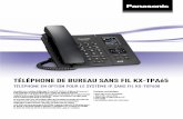 TÉLÉPHONE DE BUREAU SANS FIL KX-TPA65