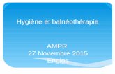 Hygiène et balnéothérapie AMPR 27 Novembre 2015 Englos