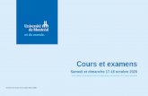 Cours et examens - Université de Montréal