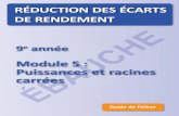 RÉDUCTION DES ÉCARTS DE RENDEMENT