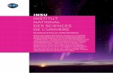 INSTITUT NATIONAL DES SCIENCES DE L'UNIVERS