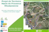 Projet de Territoire Hauts de Provence Rhodanienne