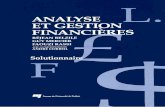 Analyse et gestion financières