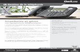 Gestion de la téléphonie - Solutions de gestion de ...