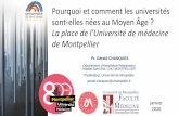 La plae de l’Université de médeine de Montpellier