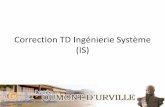 Correction TD Ingénierie Système (IS)