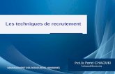 Les techniques de recrutement - docteurchaouki.com