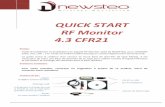 QUICK START RF Monitor 4.3 CFR21 - newsteo.com