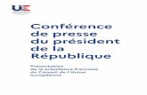 Conférence de presse du président de la République