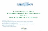 Catalogue des Formations et Actions 2021 du CRIR AVS Paca