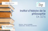 Institut d’histoire de la philosophie EA 3276