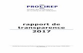 rapport de transparence PROCIREP 2017