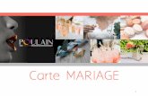 Carte MARIAGE - Poulain & Fils Traiteur