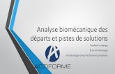 Analyse biomécanique des départs et pistes de solutions