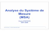 Analyse du Système de Mesure (MSA)