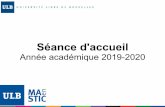 Session accueil 2019 - mastic.ulb.ac.be
