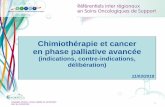 Chimiothérapie et cancer en phase palliative avancée
