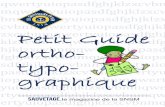 Petit Guide ortho- typo- - SNSM