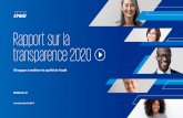 Rapport sur la transparence 2020