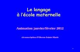 Le langage à l’école maternelle - ac-bordeaux.fr