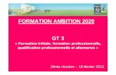 FORMATION AMBITION 2020 GT 3