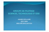 ANNEE SCOLAIRE 2007-2008 GROUPE EVALUATION