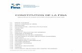 CONSTITUTION DE LA FINA