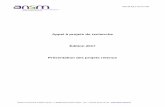 Appel a projets de recherche 2017 - archiveansm.integra.fr