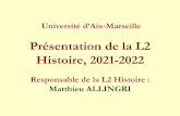 Présentation de la L2 Histoire, 2021-2022