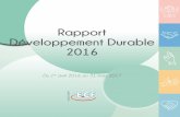 Rapport Développement Durable 2016