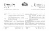 Vol. 138, No. 13 o Canada Gazette du Canada