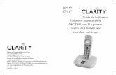 D714™ D712™ Guide de l’utilisateur touches de Clarity ...