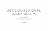 JUSTICE SCOLAIRE, DISCIPLINE, SANCTION EDUCATIVE