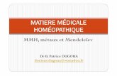 MATIERE MÉDICALE HOMÉOPATHIQUE - Odenth