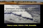 Quelques aspects des systèmes d’observations du climat ...