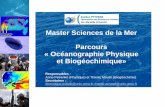 Master Sciences de la Mer Parcours « Océanographie ...
