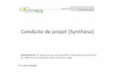 Conduite de projet (Synthèse)