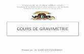 COURS DE GRAVIMETRIE - iast.univ-setif.dz
