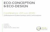 ECO-CONCEPTION & ECO-DESIGN - Club de la Com