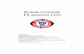 ECRAN COULEUR 19 pouces LCD
