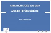 ANIMATION LYCÉE 2019-2020 ATELIER HÉTÉROGÉNÉITÉ