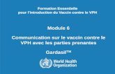 Module 6 Communication sur le vaccin contre le VPH avec ...