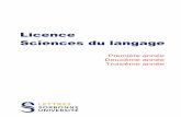 Licence Sciences du langage
