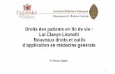 Droits des patients en fin de vie : Loi Claeys-Léonetti ...