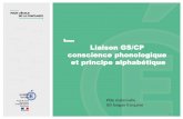 Liaison GS/CP conscience phonologique et principe alphabétique