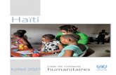 Haiti Humanitarian Contactlist FORMATAGE
