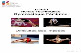 LIVRET FICHES TECHNIQUES Gymnastique Féminine