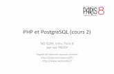 PHP et PostgreSQL (cours 2)