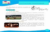 LA CULTURE SAVOYARDE - ASCD 73