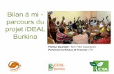 Bilan à mi - parcours du projet iDEAL Burkina